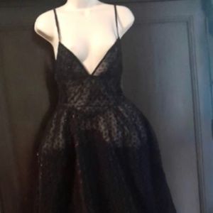 Puppets and Puppets 3D corset cut out dress sculptural Mesh Fashion Week Dress